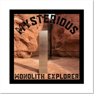 Mysterious Monolith Explorer Utah Desert Alien Sculpture Utah Monolith Expedition ExplorerGift Posters and Art